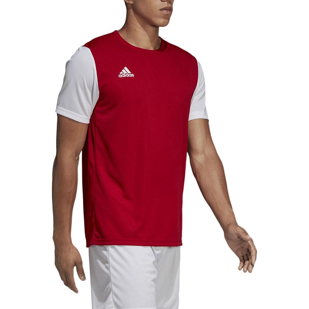 adidas T Shirts Men's Red Moderate Straight Fit DP3230