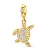 New 925 Silver Blue Ocean Beach Turtle Charms Pendants For Women Fit Bracelet DIY Vacation Party Jewelry Gifts