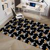 Einteilige Stuhlmatte mit Totenkopfmuster für Wohnkultur, Büro-Teppich, Geschenk, Geeignet für Schlafzimmer, Wohnzimmer, Verschiedene Räume