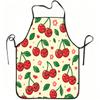 1pc Cute Cherry Cartoon Print Apron, Durable And Easy To Clean, Adjustable Waistband, Polyester Material, for Kitchen Cooking, Gardening, Orchard Pick