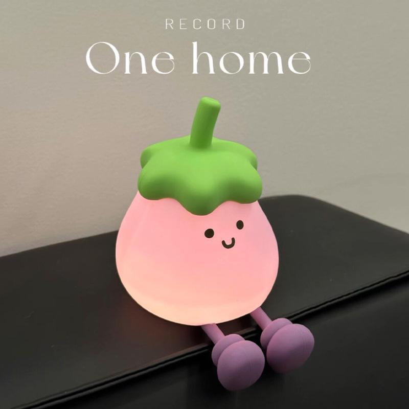 

Eggplant Silicone Bedside Sleep Light – 2025 Model Default Option