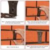 8 Pieces Brick Wall Hook Clips for Hanging Outdoor Decoration Pictures Lights Wreaths Practical Iron Brick Hanger