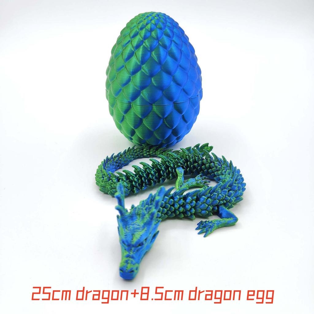 1Set 3D Printed Dragon Egg Articulated Joint Model Stress Relief Fidget Decompression Toy Home Office Desk Decor Gift for Adults