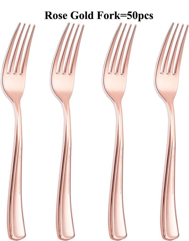 75pcs Gold Plastic Silverware- Disposable Gold Glitter Plastic Cutlery- Plastic Flatware Includes 25 Forks, 25 Spoons, 25 Knives