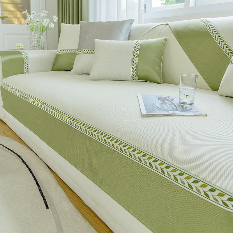 

Чехол на подушку для дивана, подушка для сиденья, летний современный простой противоскользящий, освежающий чехол для дивана, коврик для дивана 110x110cm 1pc