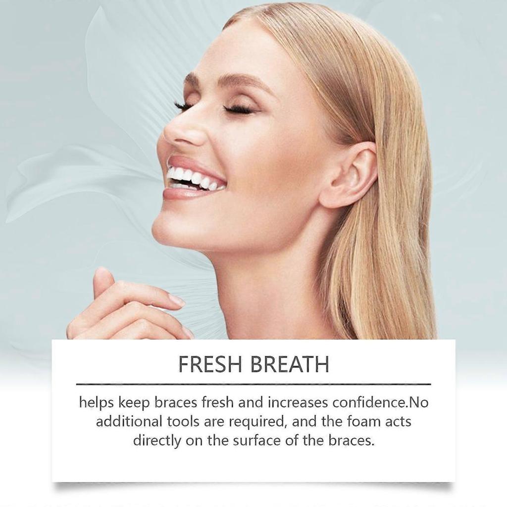 Oralhoe Teeth Brace Cleaning Mousse Cleaning Stains Oral Care Dentures Tooth Socket Hygiene Less