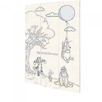 Winnie the Pooh Splendiferous Wood Print