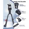 Bike Kickstand, Adjustable Double Legs Bicycle Kick Stands for 24”-29” Adult Bikes, Aluminum Alloy Kickstand Non-Slip Center Mount for Mountain, Road