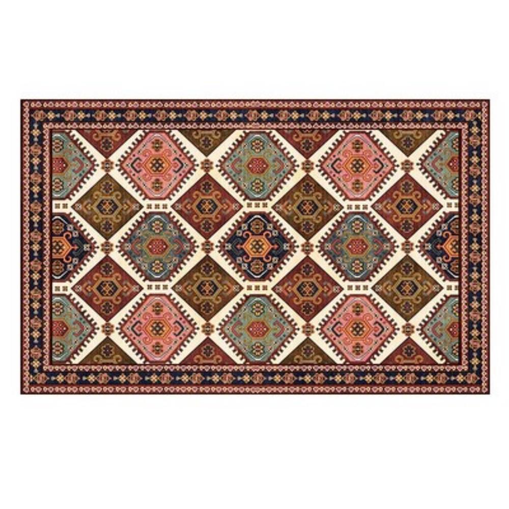 

VIKAMA BOHO Vintage Carpet Living Room Entrance Door Sofa Coffee Table Rug Bedroom Long Bedside Rug Home Decoration 80x160cm