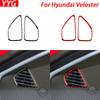 For Hyundai Veloster 2012-2017 Carbon Fiber Dashboard Defogging Air Outlet Panel Cover Trim Car Interior Accessories Sticker