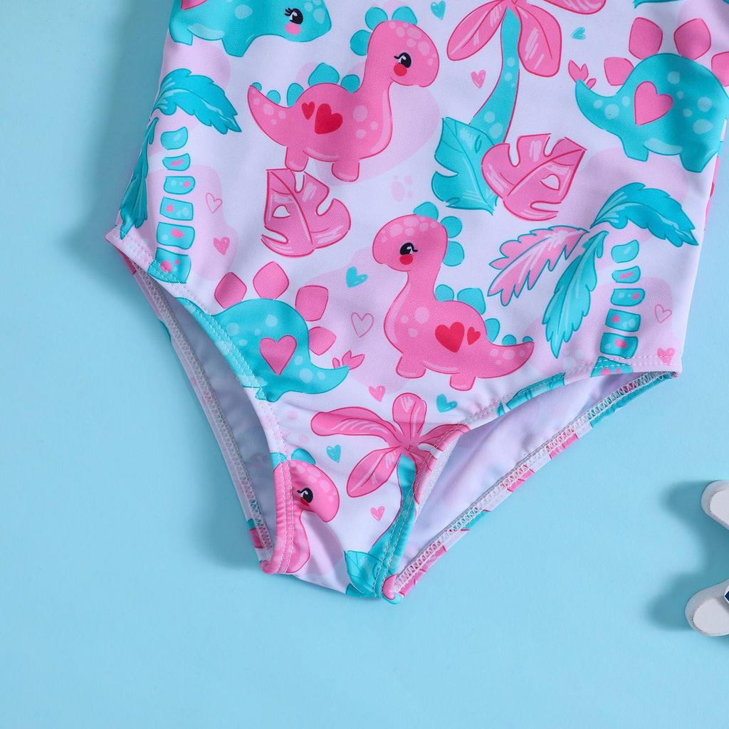 One-Shoulder Floral Strappy Swimsuit