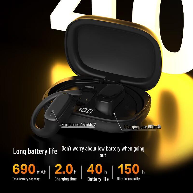 Newmine Q3 Open-Ear Clip-On Sport Bluetooth Headphones