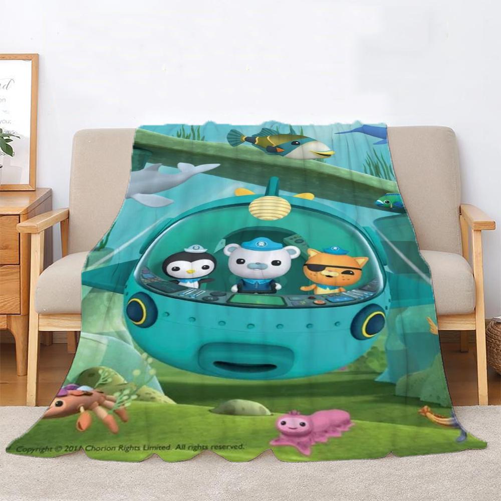The Octonauts Thermal Blankets for Bed Blanket 150cm X 200cm Knitted Plaid Home Interior Luxury Bedding Beach Towel Throw Knee &