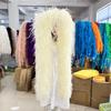 DIY 6PLY Natural Ostrich Feather Boa for Sewing Costume Embroidery 0.5/1/2/3/4M Length Wedding Carnival Dress Decoration Craft