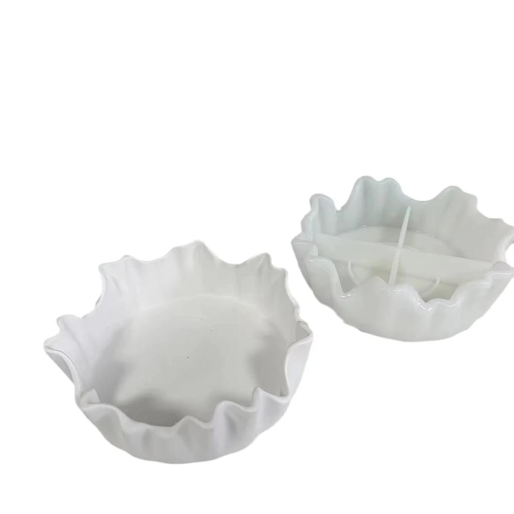 Irregular Storage Tray Silicone Mold Fruit Tray Plaster Cement Jewelry Home Holiday Decorations New