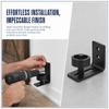 Adjustable Barn Door Guide Rail Black Sliding Door Guide Durable Guide Rail  Bedroom