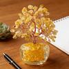 Natural Crystal Wealth Tree Ornament for Entrance or Desktop