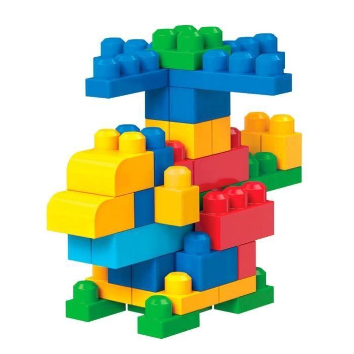 MEGA BLOKS First Builders - Sac Classique - 80 Blocs