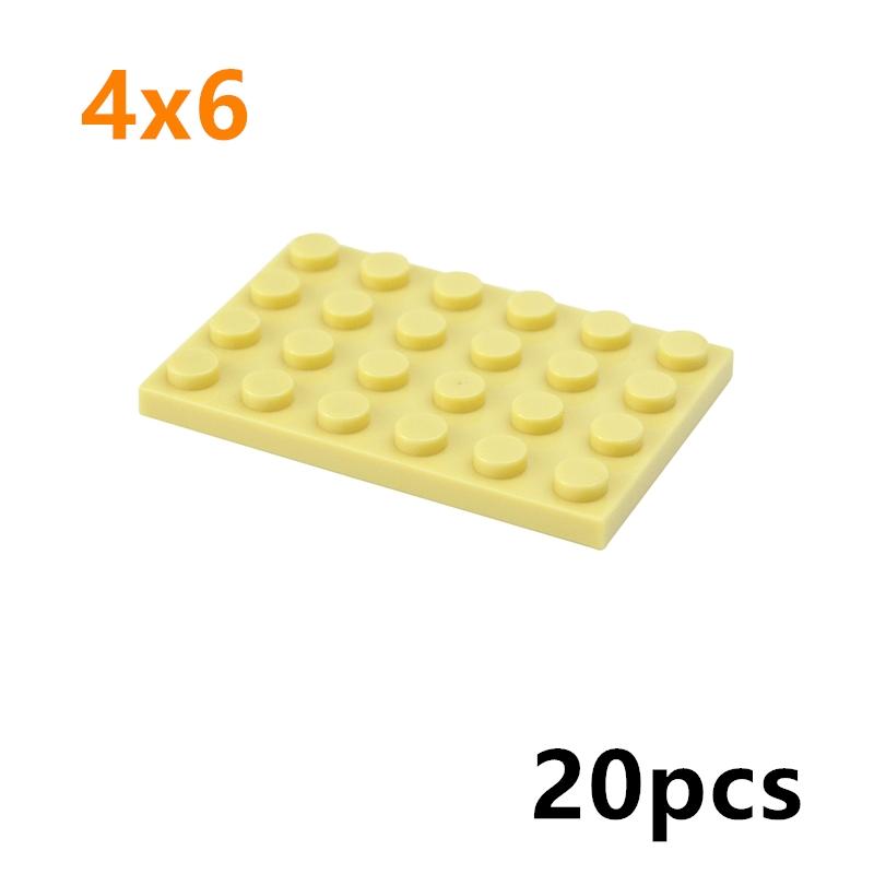 20pcs Compatible Assembles Particles 3032 4x6 Base Board Building Blocks Thin Figures Bricks Parts DIY Educational Tech Toys