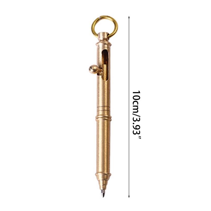 Metal Signing Pen with Key Ring Business Signature Pen Office Writing Pen
