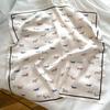 New fashion high-end silk scarf sunscreen women's printed square scarf versatile light luxury silk scarf hair accessories temperament scarf
