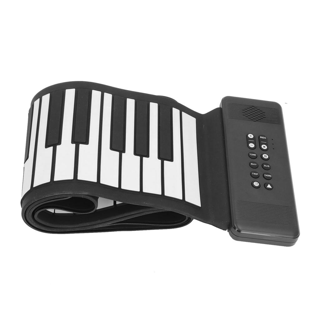 88 Key Hand Roll Piano 128 Tones USB MIDI BT Portable Folding Piano for Beginners