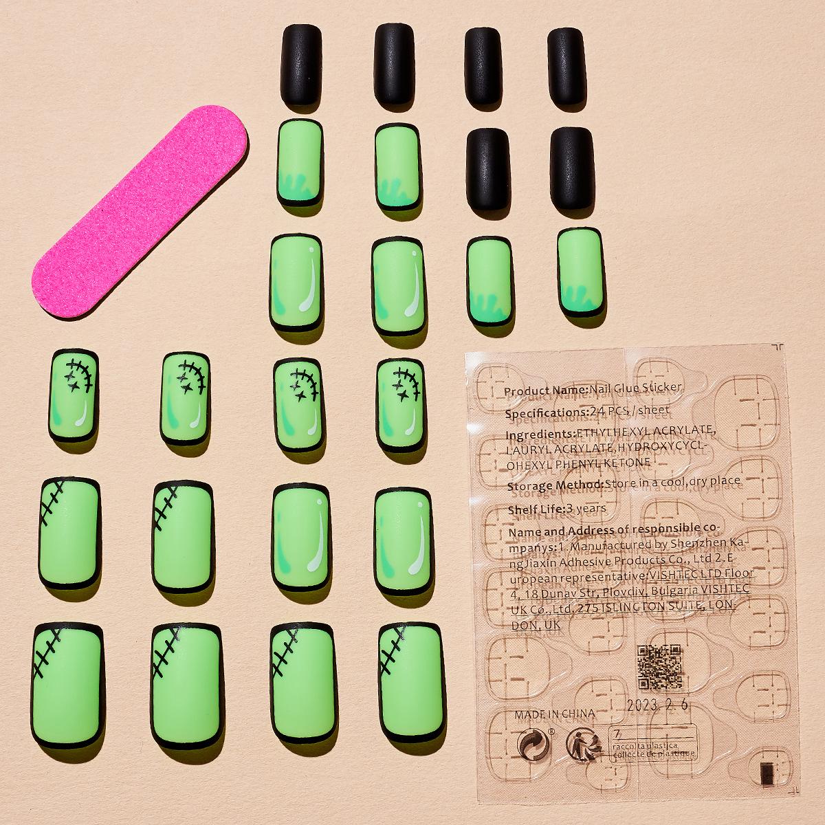 

Rectangular Cartoon Fake Nail Art Tips