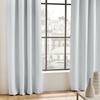 Rideau occultant grande hauteur 135 x 280 cm – uni gris pâle – à œillets