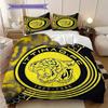 Tiger Emblem Three-piece Set (1 * Duvet Cover + 2 * Pillowcase, Without Core) 2D Flat Duvet Cover and Pillowcase Soft and Comfortable Bedding Set