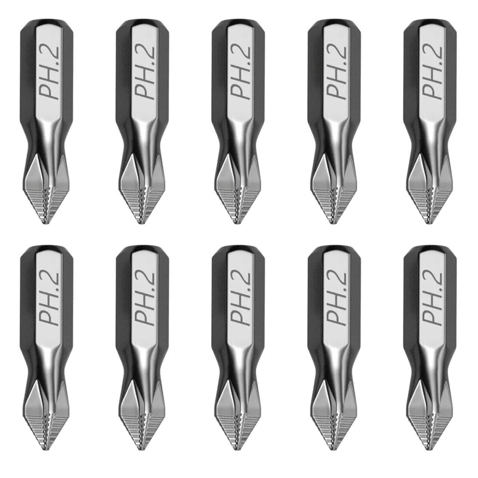 

Pack Of 10 Antislip Impact Resistant 25mm Magnetic Screwdriver Bit For Wood Enhances Durability And Precise Home Repairs