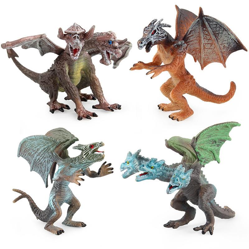 Realistic Jurassic Dragon Model Stunning Pvc Static Western Mythical Creature Statue