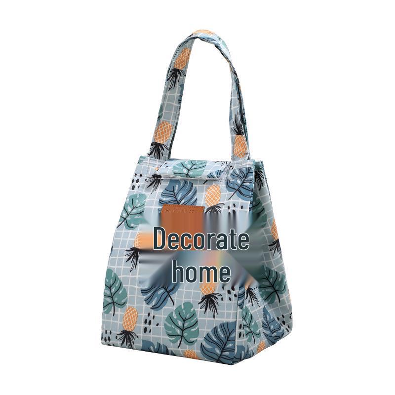 Japanese Fashion Insulated Bento Lunch Bag - Portable and Stylish for Students