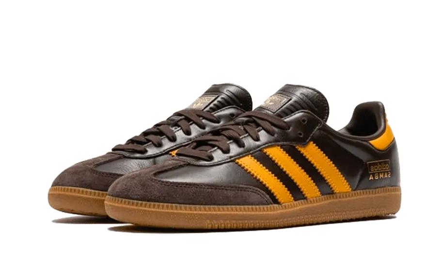 Samba OG Dark Brown Yellow