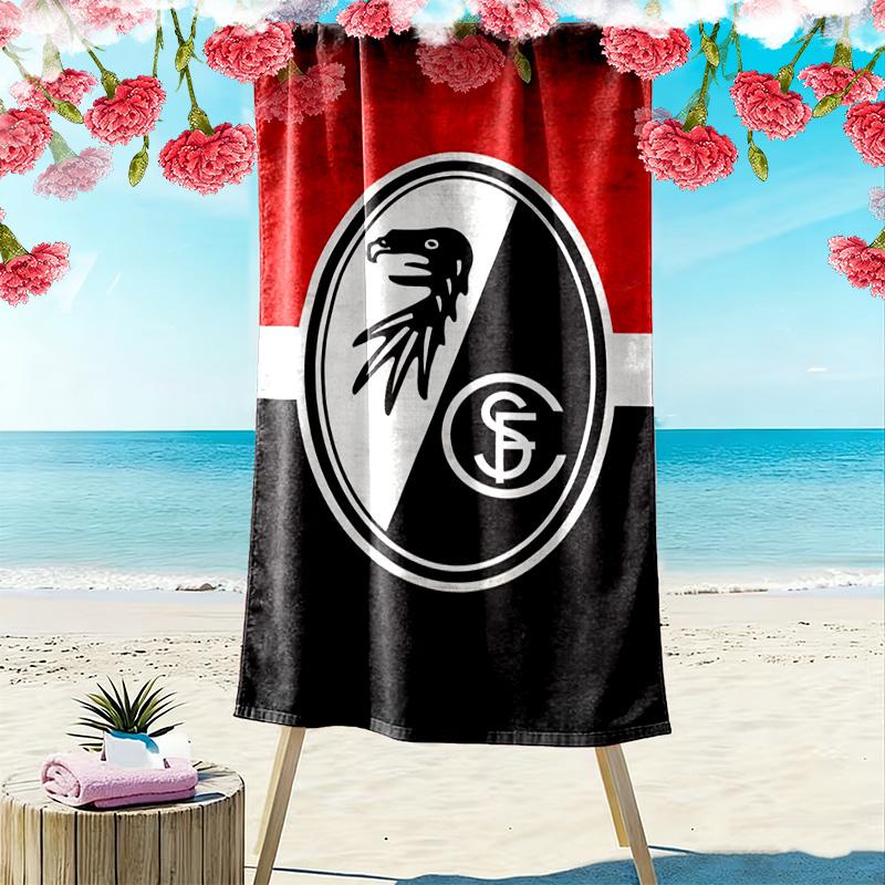 Asciugamano da Spiaggia Stampa SC Freiburg, Asciugamano Grande Morbido ad Asciugatura Rapida per Spiaggia Campeggio Nuoto