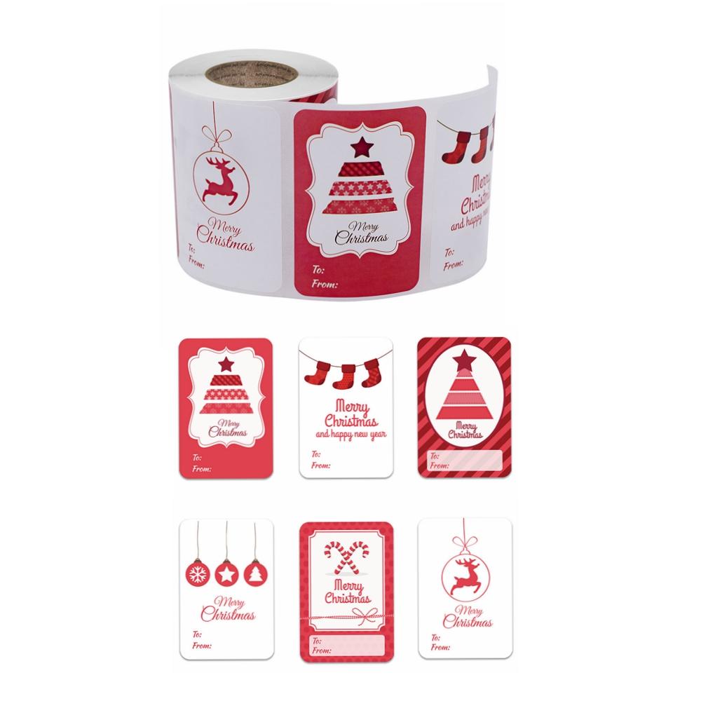 Label Paper Phone Stickers Merry Christmas Children X123