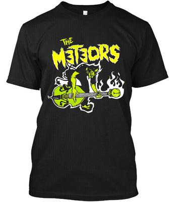 Neu Beliebt The Meteors Englische Psychobilly Musik Vintage T-Shirt Tops Tee Größe S-4XL