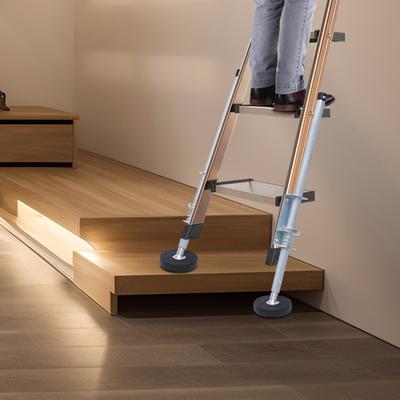 Pies niveladores de soporte para escaleras de 18.5-22.44 pulgadas, Estabilizadores universales para escaleras de escalones, Pies niveladores de ayuda para escaleras de extensión