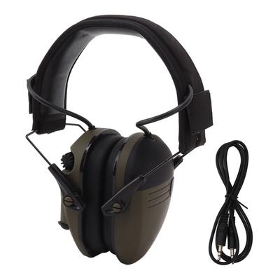 Geräuschreduzierung Elektronische Kopfhörer Geräuschreduzierung Faltbarer ABS Verstellbarer Kopfbügel Sicherheits-Ohrenschützer für Mäharbeiten