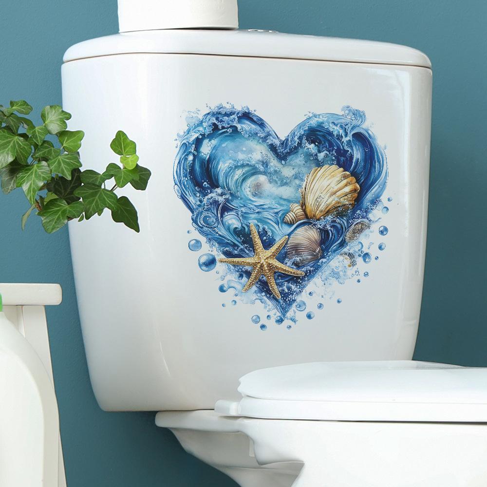 Underwater World Shell Starfish Toilet Beautification Decorative Stickers