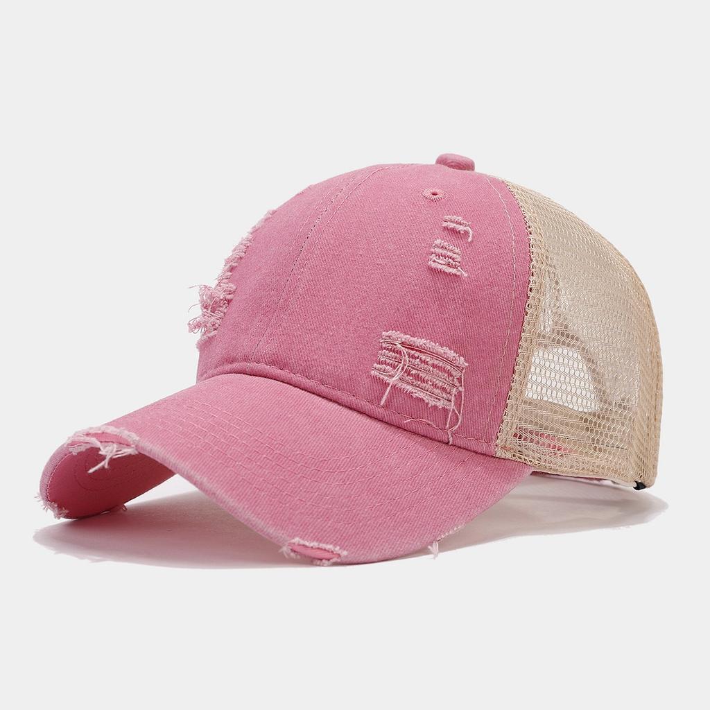 Summer Fashion Outdoor Golf Baseball Cap Ripped Retro Fashion Breathable Versatile Cap Couple Hat