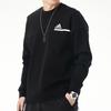 Adidas Logo Print Sports Casual Pullover Crewneck Sweatshirt Men Sweatshirt Black GM6538