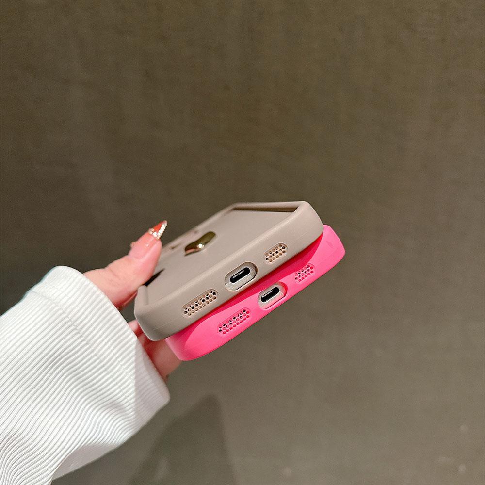 Girl 3D Gold Heart Silicone Soft Phone Case For Redmi Note 14 13 12 11 10 9 8 Pro Plus 12s 11s 13C 12 Shockproof Matte Cover