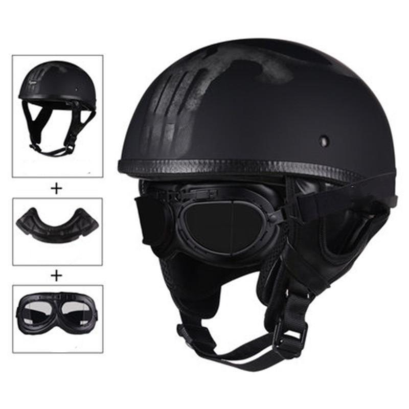 DOT Certification Retro Motorcycle Helmet Moto Helmet Scooter Vintage Half Face Biker Motorbike Crash Moto Helmet Casco Moto CE