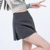 Korean Style High Waist Slimming A-line Skirt Pants with Side Slit for Women