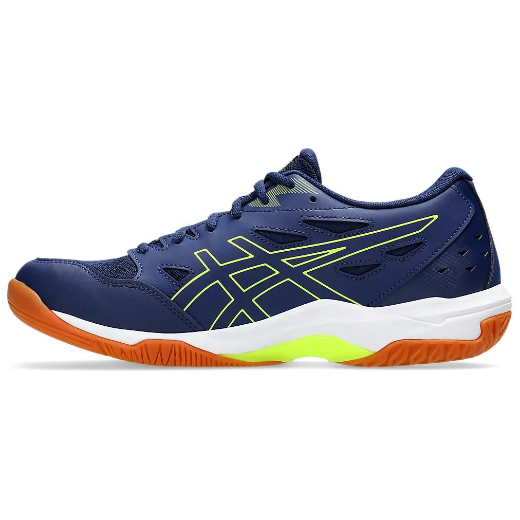 New Asics Gel Rocket 11 Low Top Training Shoes Unisex Blue Yellow 1073A065-403