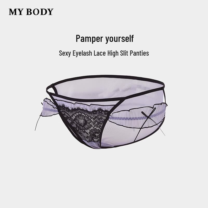 Mybody Women's Sexy Eyelash Lace Low-Rise Briefs