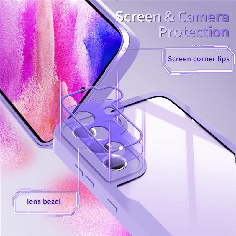 360 Vollschutz Klarsichthülle für Samsung Galaxy S22 Ultra S21 A53 A33 A73 A22 A32 A12 A51 Redmi Note 11 10C iPhone 13 12 Pro Max Doppelseitige Abdeckung