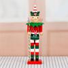 Wood Nutcracker Figurine Christmas Decoration Craft Traditional Ornament for