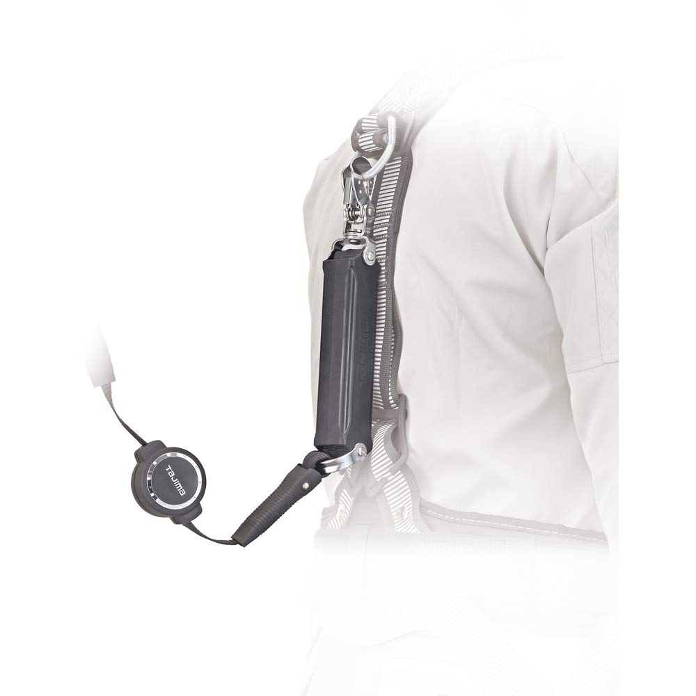 Tajima New Standard Safety Single Lanyard for Lightweight Forged Aluminum Hook L6 with Retractable Hardened 150cm Lanyard Adjustable Length by Moving