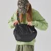 New Vision Street Wear Nylon Shoulder Bag Regular Unisex Black/Purple V241NS9008